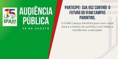 IFAM Parintins Realiza Audiência Pública para Novos Cursos